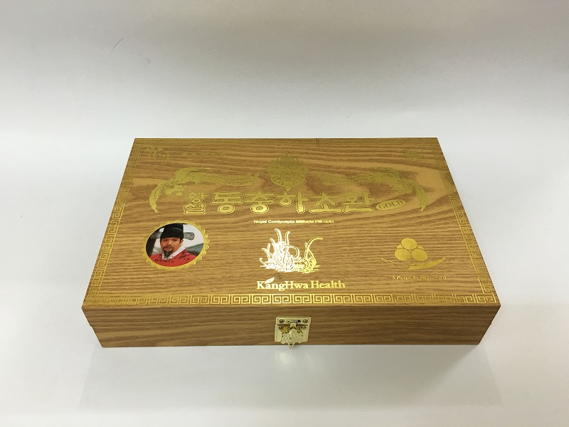Viên đông trùng hạ thảo Hàn Quốc hộp gỗ vàng 30 viên 1