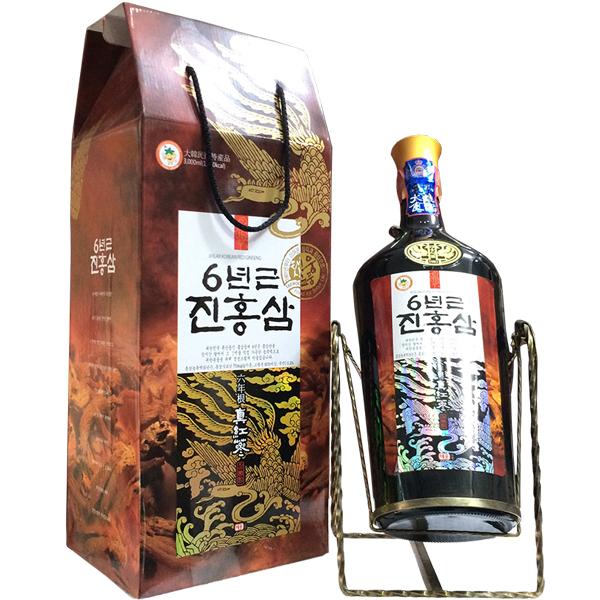 Nước hồng sâm Hàn Quốc 6 năm tuổi Teawoong chai 3 lít 1