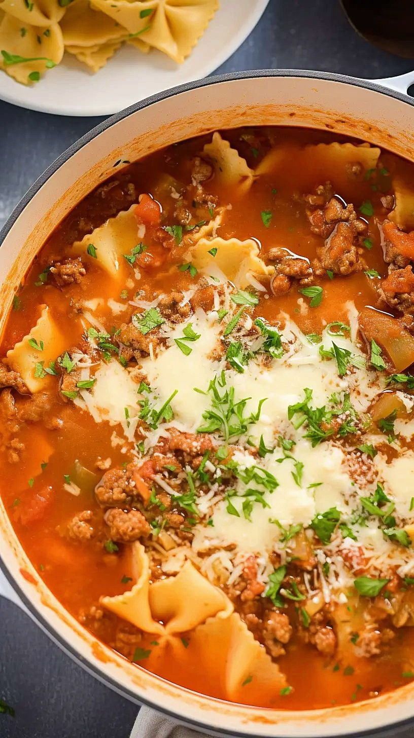 One Pot Lasagna Soup – Cooking Recipes